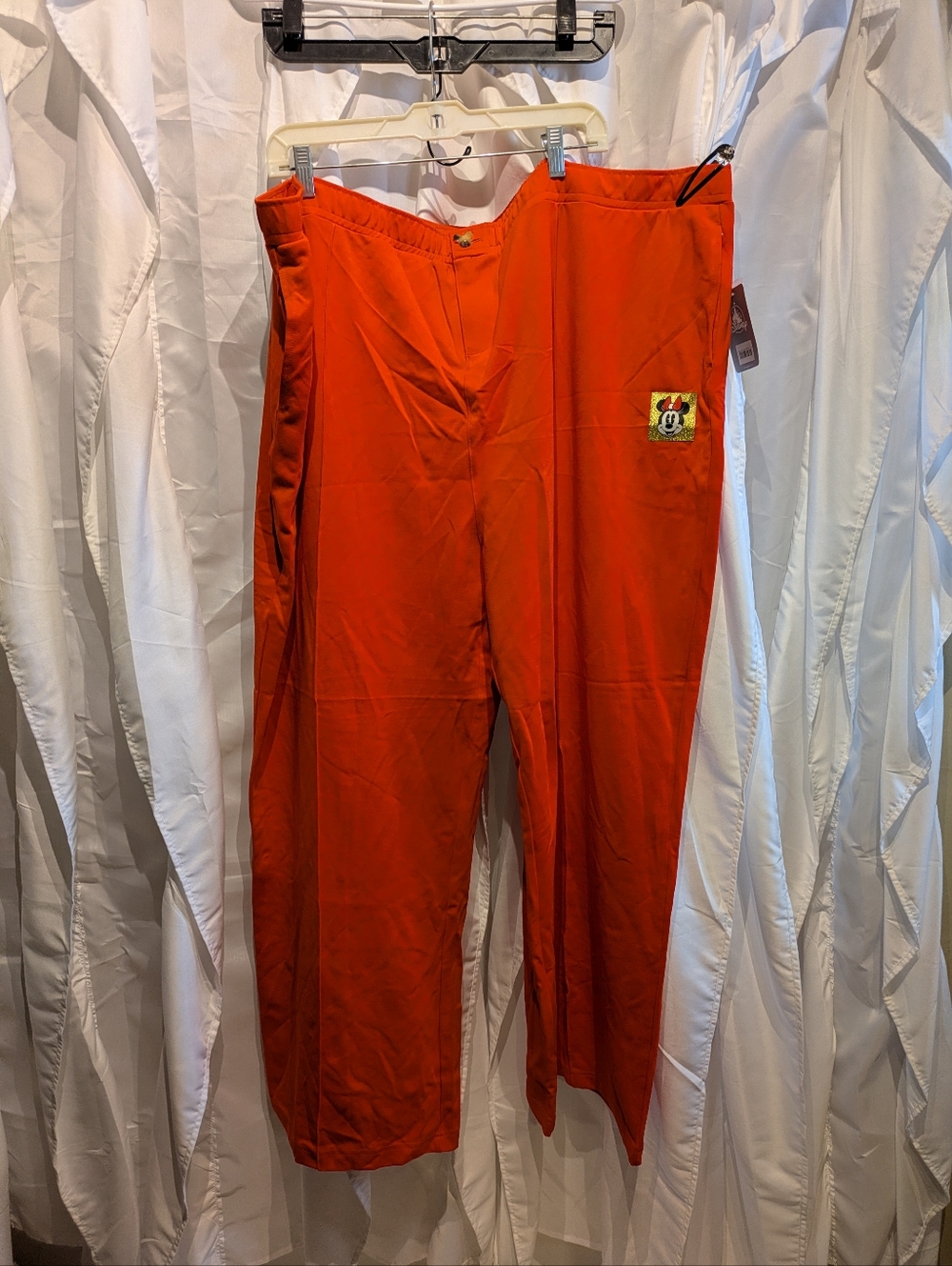 C8 Disney Store Minnie Mouse Red Orange Wide Leg Ponte Dress Pants 3X NWT